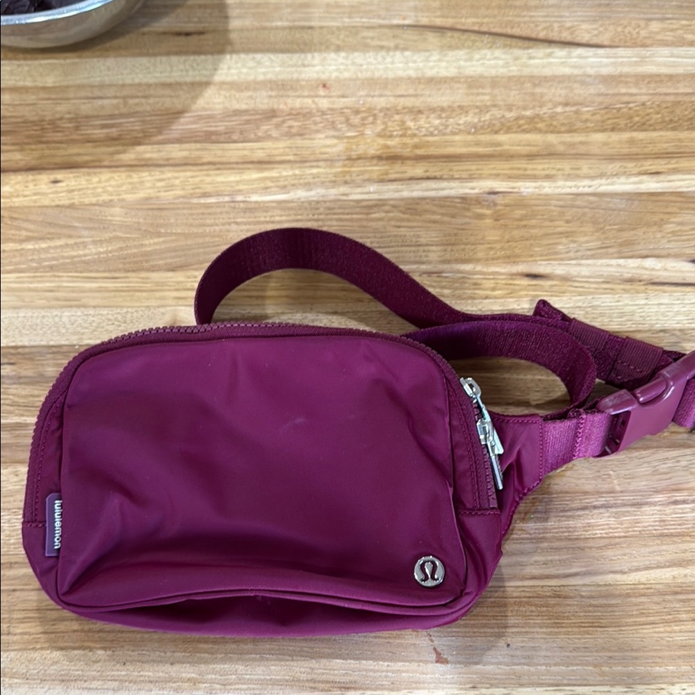 Lululemon Burgundy Belt Bag